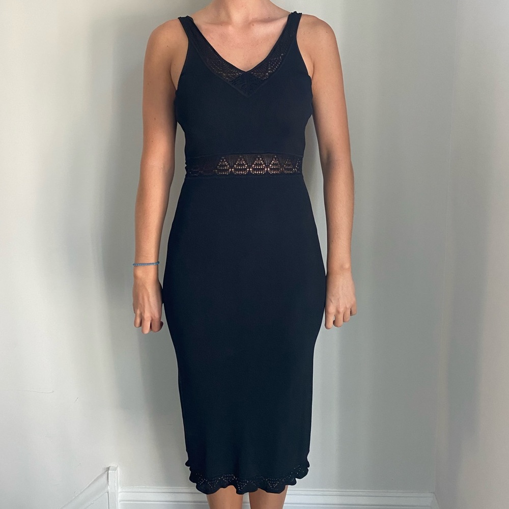 Cyrus Black Dress Size S with Lace details
